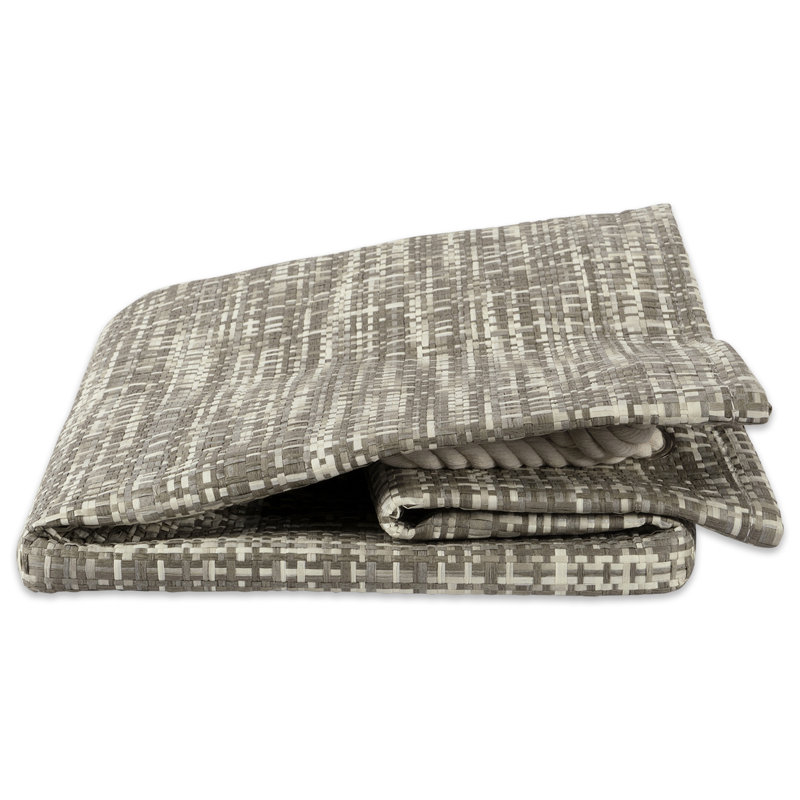 Panier en papier tissé Jamesy, H 9 po x l 10 po x P 11 po, gris