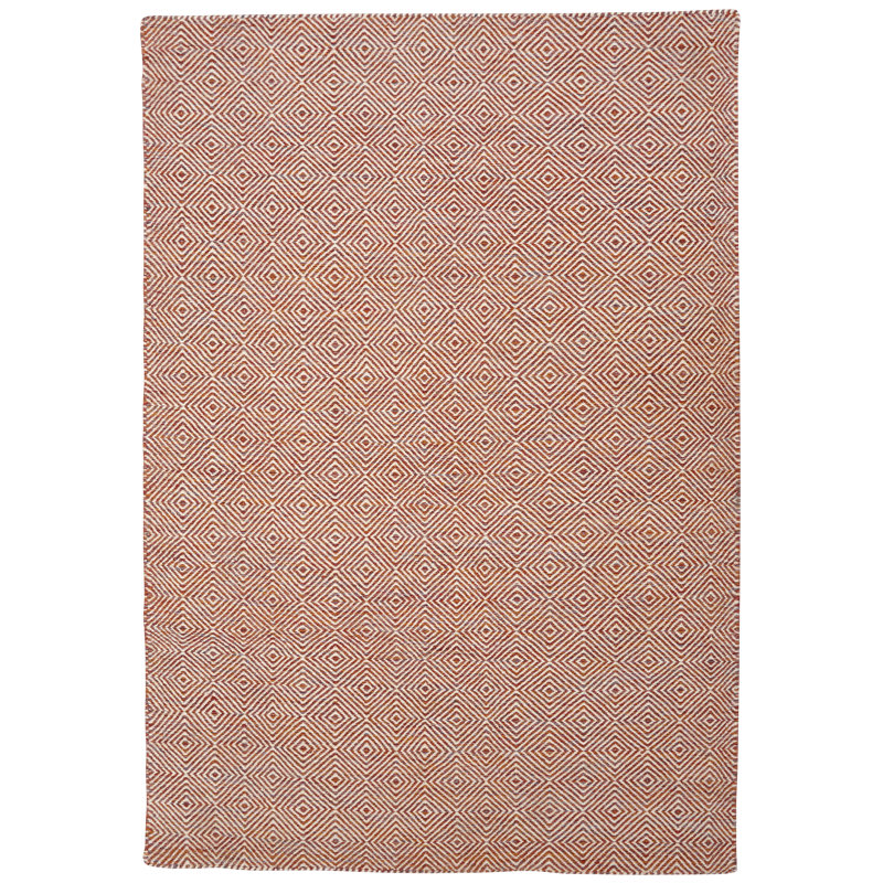 Loiret Geometric Wool Hand Woven Area Rug, Rectangle 140 x 200cm