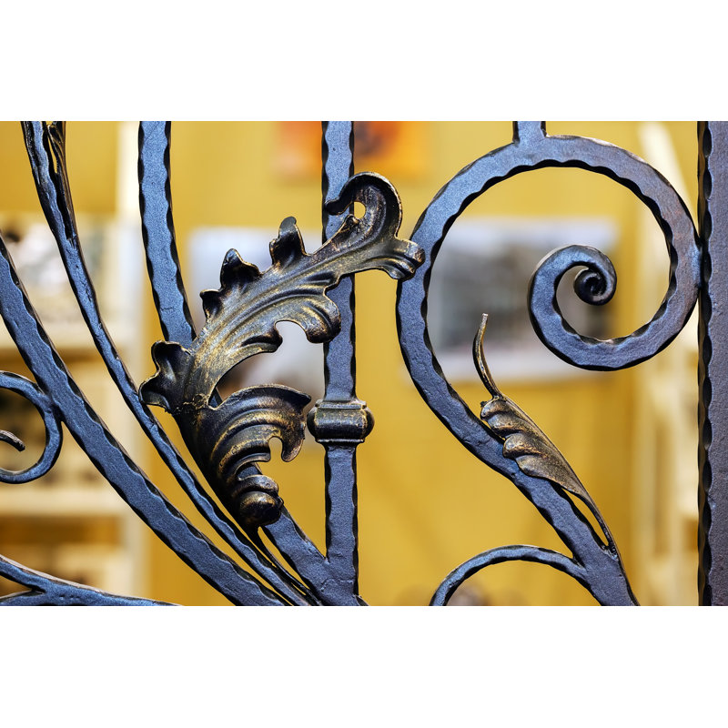 Wrought Iron Fence by Vladimir_n - Wrapped Canvas Print, 81cm H x 122cm W