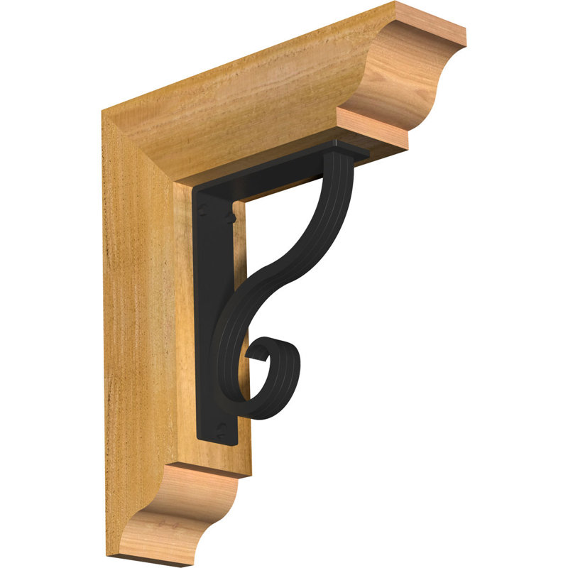 Support traditionnel Ashford, H 18 po x P 15 1/2 po, Cèdre rouge de l'Ouest l 4 po x T 4 po (sciage br