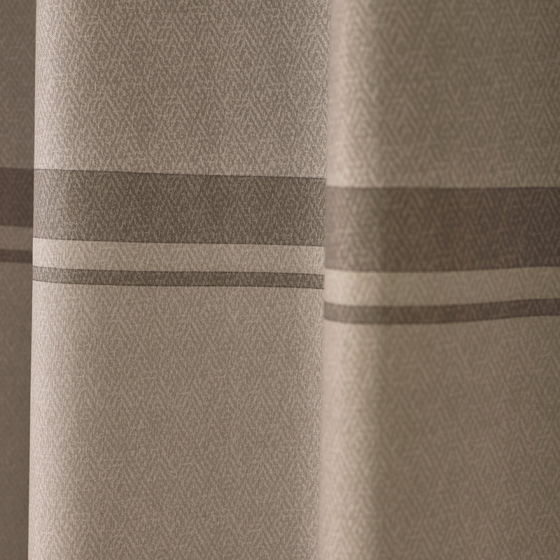 Melville Lined Eyelet Curtains, Beige, 168cm Width x 183cm Drop