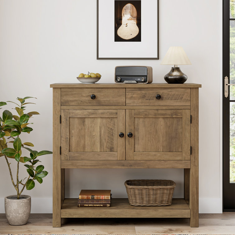 Foundstone™ Jessalyn 35.4'' Console Table with Drawers and Cabinet &  Reviews