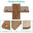 Floating TV Shelves for Wall, Projector Shelf Holds Up to 22lbs, Wooden Wall Mounted Shelves