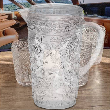 Libbey Carolina Pitcher and Glass Set, 7 Pieces 