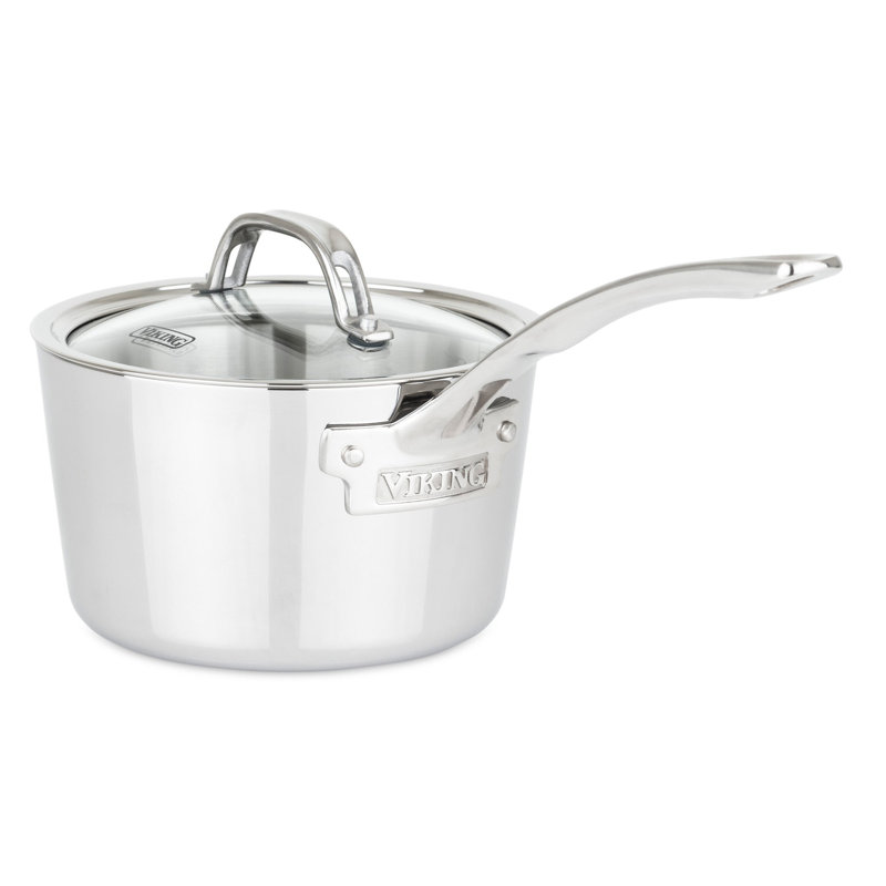 Viking Contemporary 3-Ply 12 Piece Cookware Set with Glass Lids