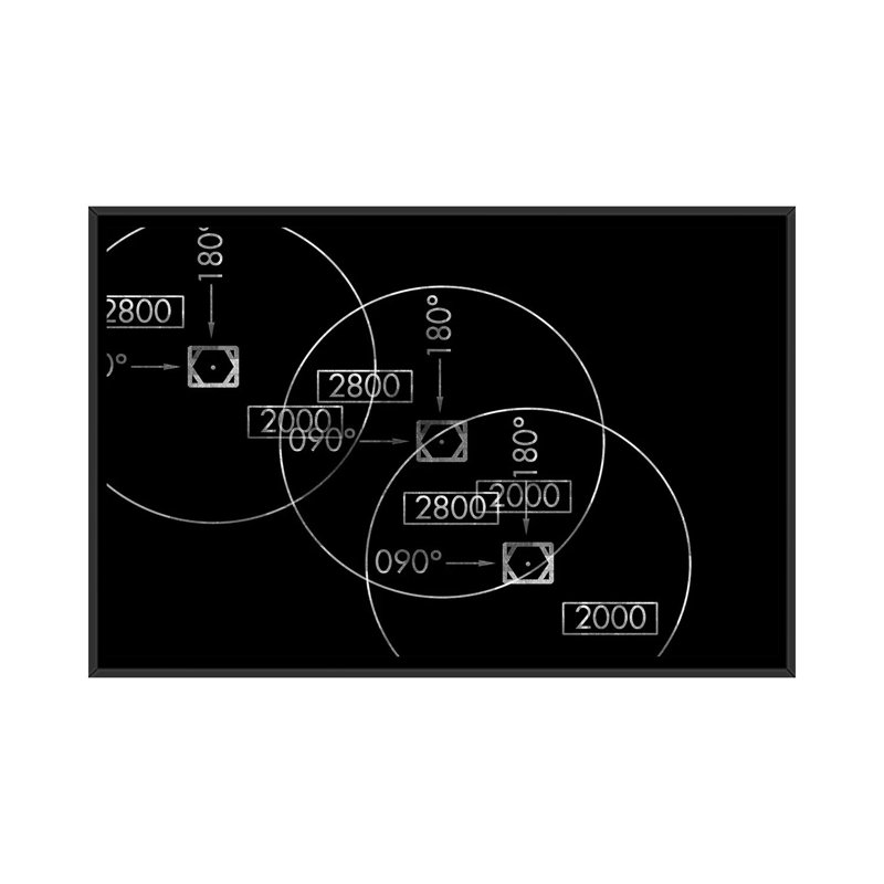 «31R» par 08 Left, impression sur toile, H 18 po x l 26 po x P 1,5 po, Toile avec cadre noir, Non mat