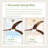 52" Solid Wood Ceiling Fan with Light & Remote, Reversible Motor, 6 Speeds, 3 Colors, for Patio Living Room Bedroom Office-1833553111