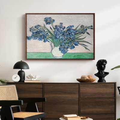 Irises, 1890-Vincent van Gogh-Framed Gallery Wrapped Canvas
