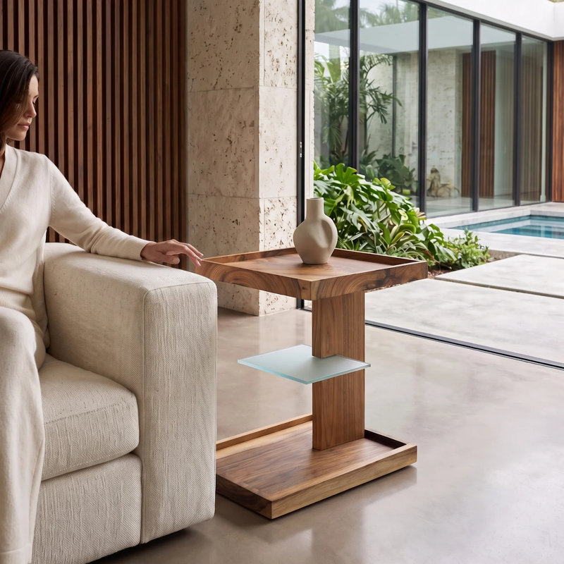 Lucera Solid Wood End Table