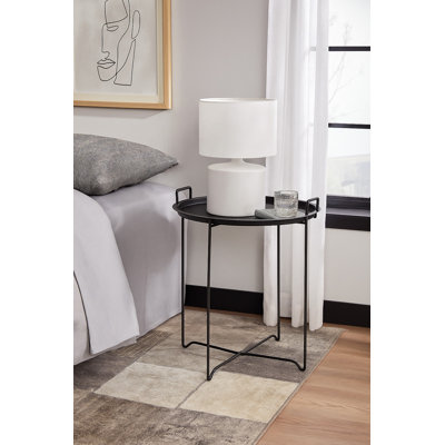 Tray Top Cross Legs End Table