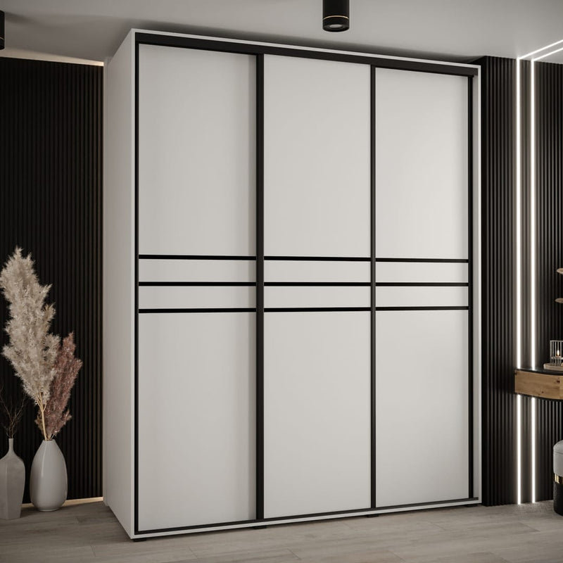 Cannes X 3 Door Steel Wardrobe