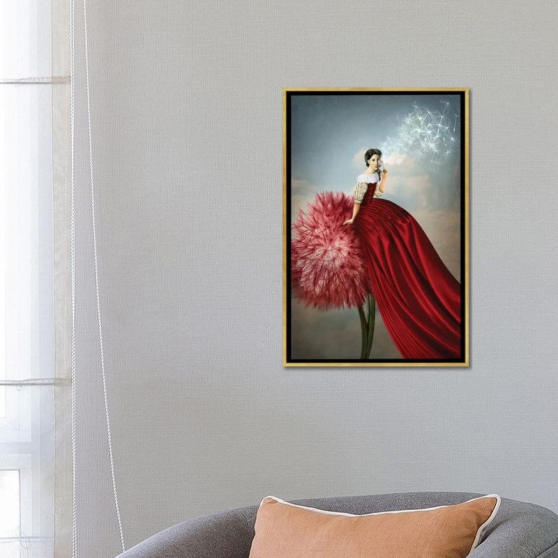 «Imagination» par Catrin Welz-Stein - impression d'art graphique, Pas de tapis, H 26 po x l 18 po x 1,5 po