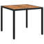 Table de jardin vidaXL en rotin de polyester noir 35,43 x 35,43 x 29,53-2020902325-2020902323