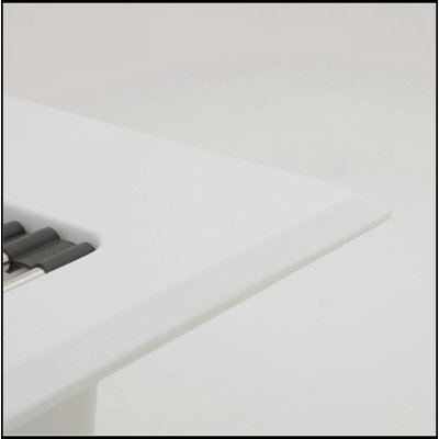 Évier de cuisine en quartz - Évier de cuisine encastré en granite blanc 30 x 22 po