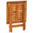 Filippo 16" Long Acacia Double Chaise with Cushions and Table-247558546