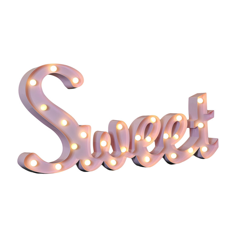 Metal Novelty Lamp, Pink