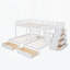 Lit double au-dessus de simple et simple avec tiroirs et garde-corps-241506251