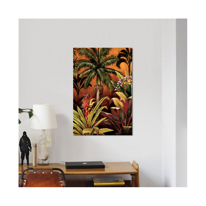 « ubud ii », reproduction d’art sur toile, H 26 po x l 18 po x P 1,5 po, Bois
