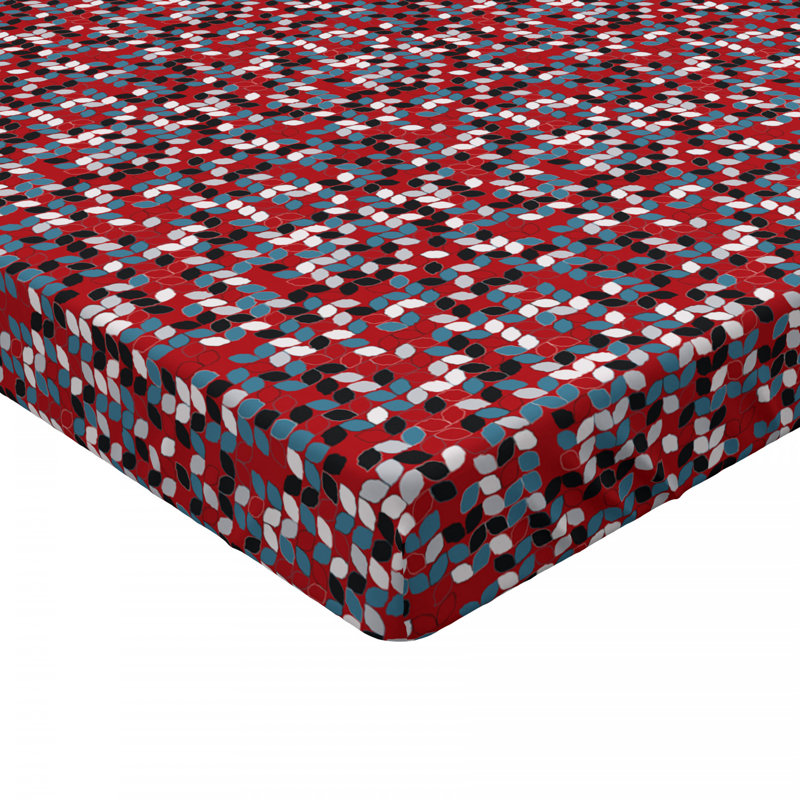 Microfiber Abstract Fitted Sheet, Queen Fitted Sheet