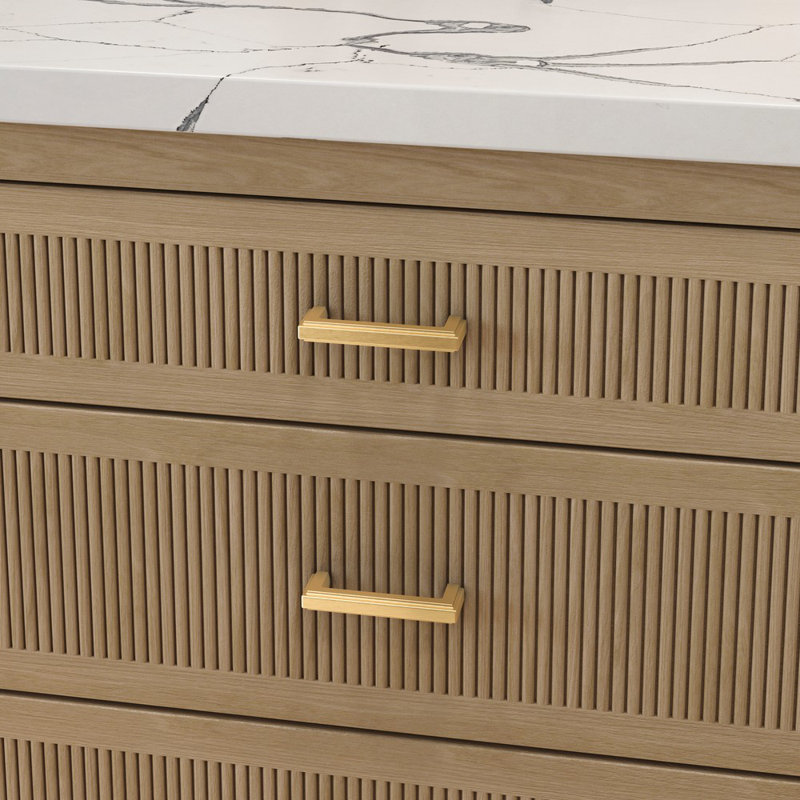 4426 Raised Pull, Satin Brass