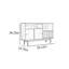 Vitrine en noyer multi-usage