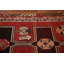 Tapis traditionnel géométrique rouge 4 x 8