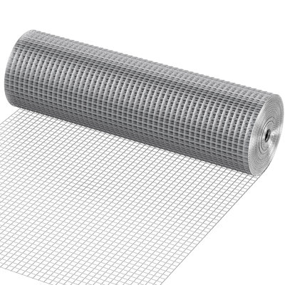 VEVOR Hardware Cloth Hot Dipped Galvanized Wire Mesh Roll, 19 Gauge