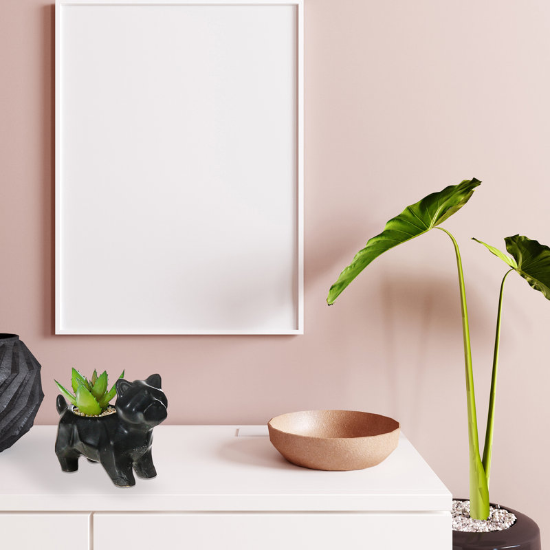 Ensemble de 2 plantes grasses artificielles en pot