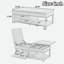 Table basse relevable avec compartiment caché, tablette ouverte et bureau réglable-320105442