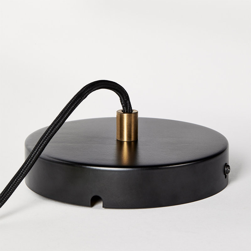 HexaLuxe Mini Brass & Frosted Glass LED Pendant Light