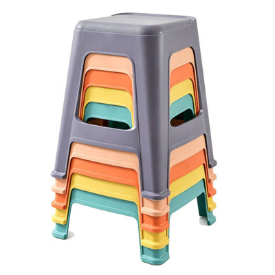 Paquet de 10 tabourets de classe empilables