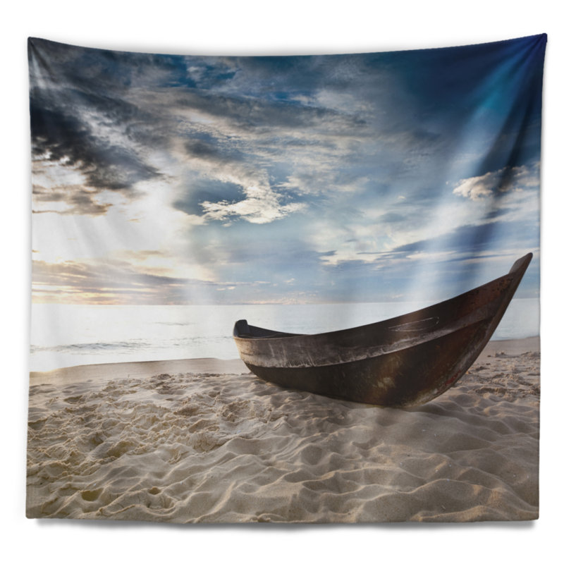 Tapisserie «Seashore Old Fisherman», H 50 po x l 60 po