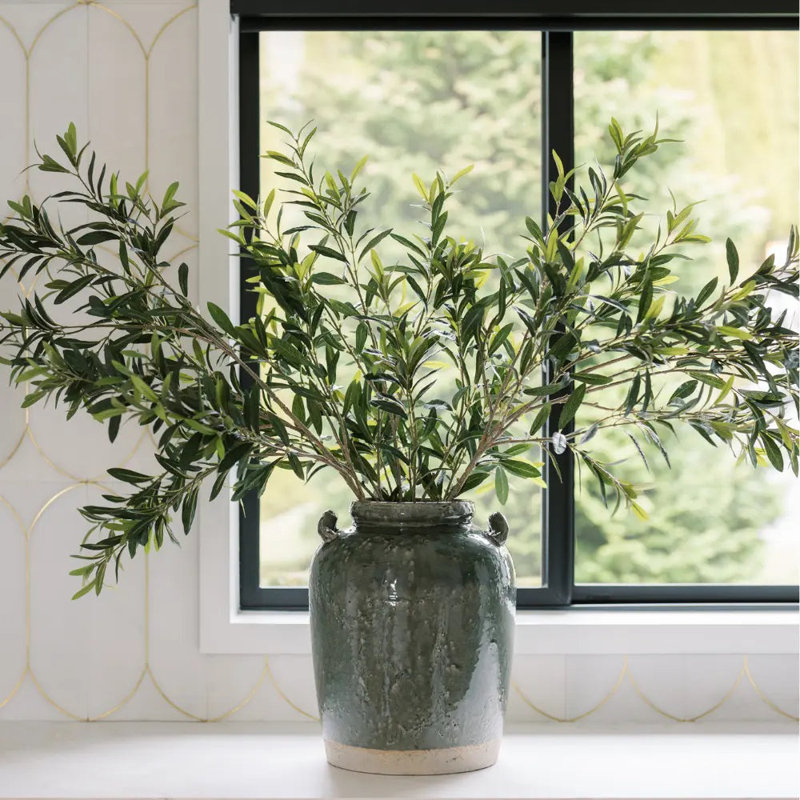 48" Artificial Olive Branch Stems