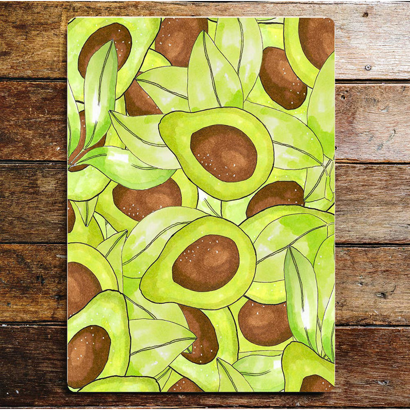 70'S Style Avocado Pattern Wall Décor, 60cm H x 80cm W
