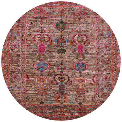 Tapis brun à motif oriental