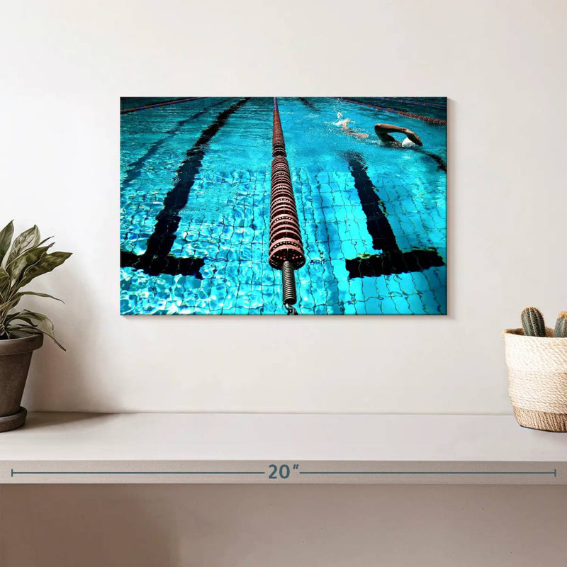 Sireci Into The Swimming Pool, 8" H x 12" W