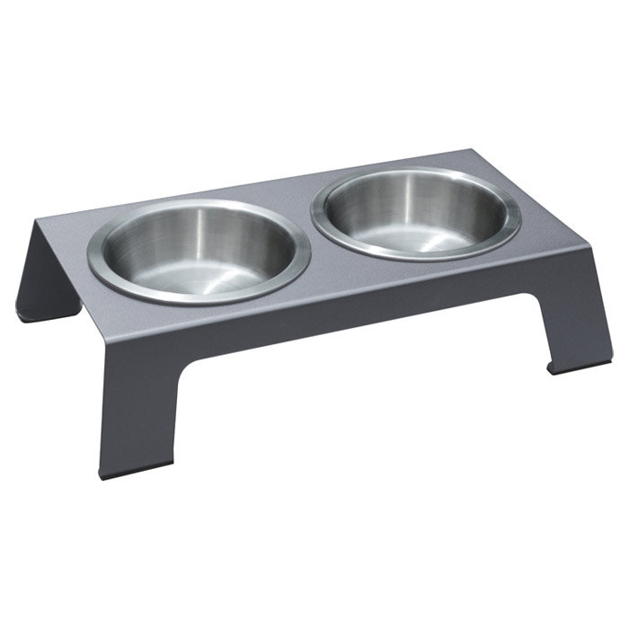 Gamelle delilah animal en argent métallique