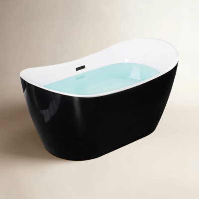 Vital 59" Freestanding Soaking Acrylic Bathtub
