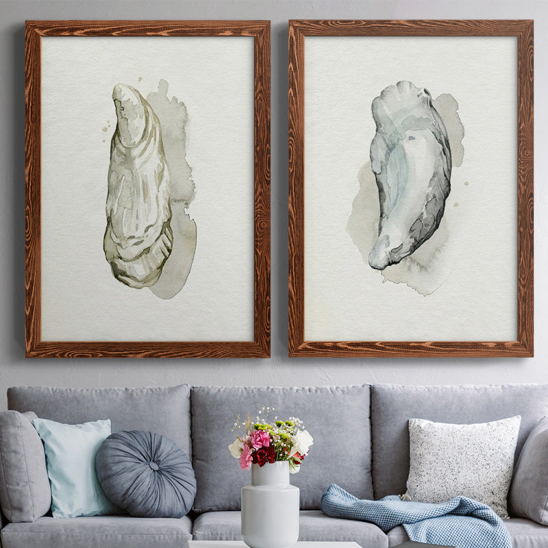 Toile encadrée «Oysters On The Bay» I-Premium - prête à être accrochée