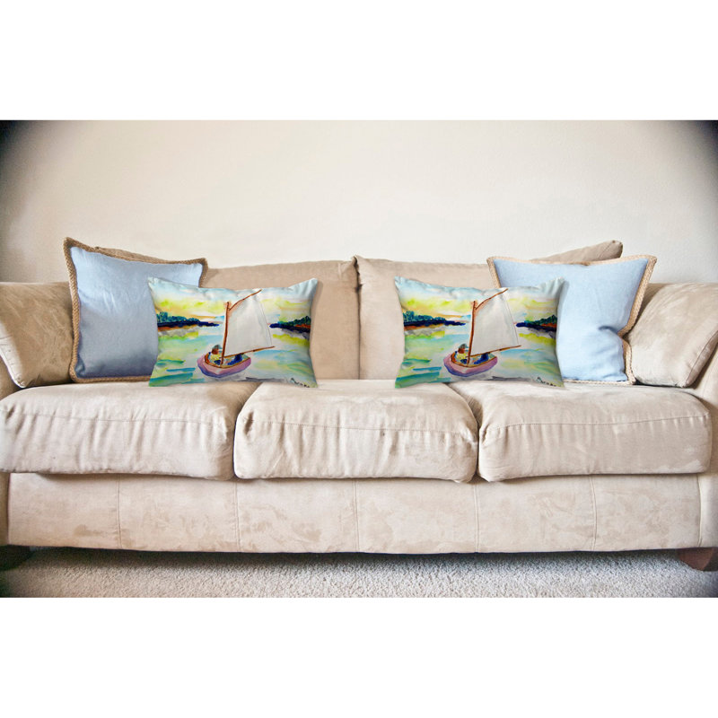 Coussin décoratif d'extérieur voilier