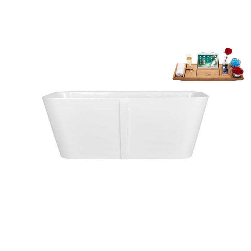 Baignoire de trempage autoportante 59,1 po. X 26,4 po.