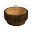 Bol rond rond en bois de paulownia