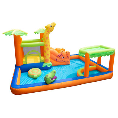13' x 14' Bounce House with Water Slide and Air Blower
