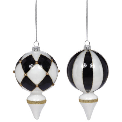Harlequin Ornament - 6.5 Inches Set Of 6