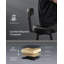 Swivel Upholstered Counter Stool with Metal Frame-104903105
