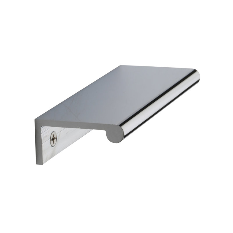 Heritage Brass EPR Edge Pull Cabinet Handle 10cm, Polished Chrome