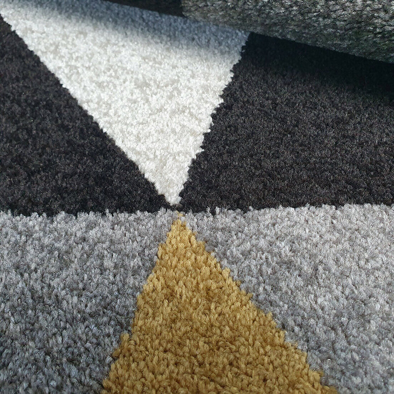 Mordecai Geometric Area Rug, Runner 70 x 140cm
