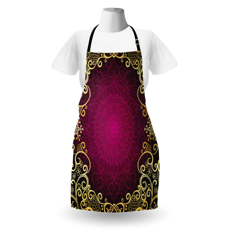 Damask Bib Apron