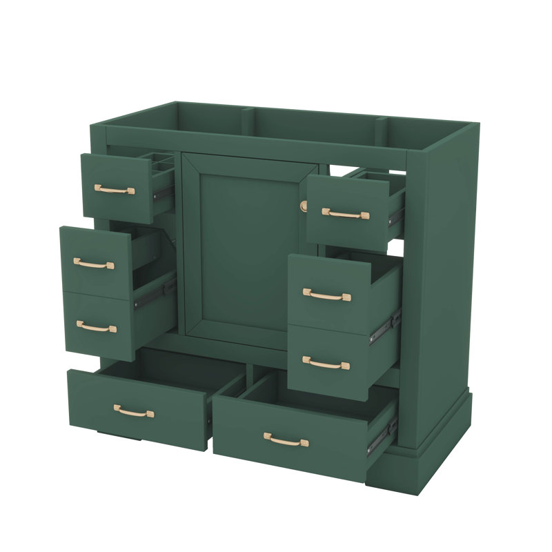 Tablette réglable pour meuble-lavabo moderne 36 po, Vert