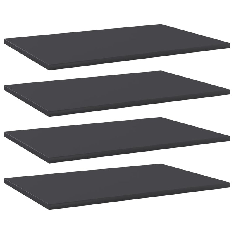 Tablettes flottantes étagères murales, gris, H 0,6 po x l 23,6 po x P 15,7 po